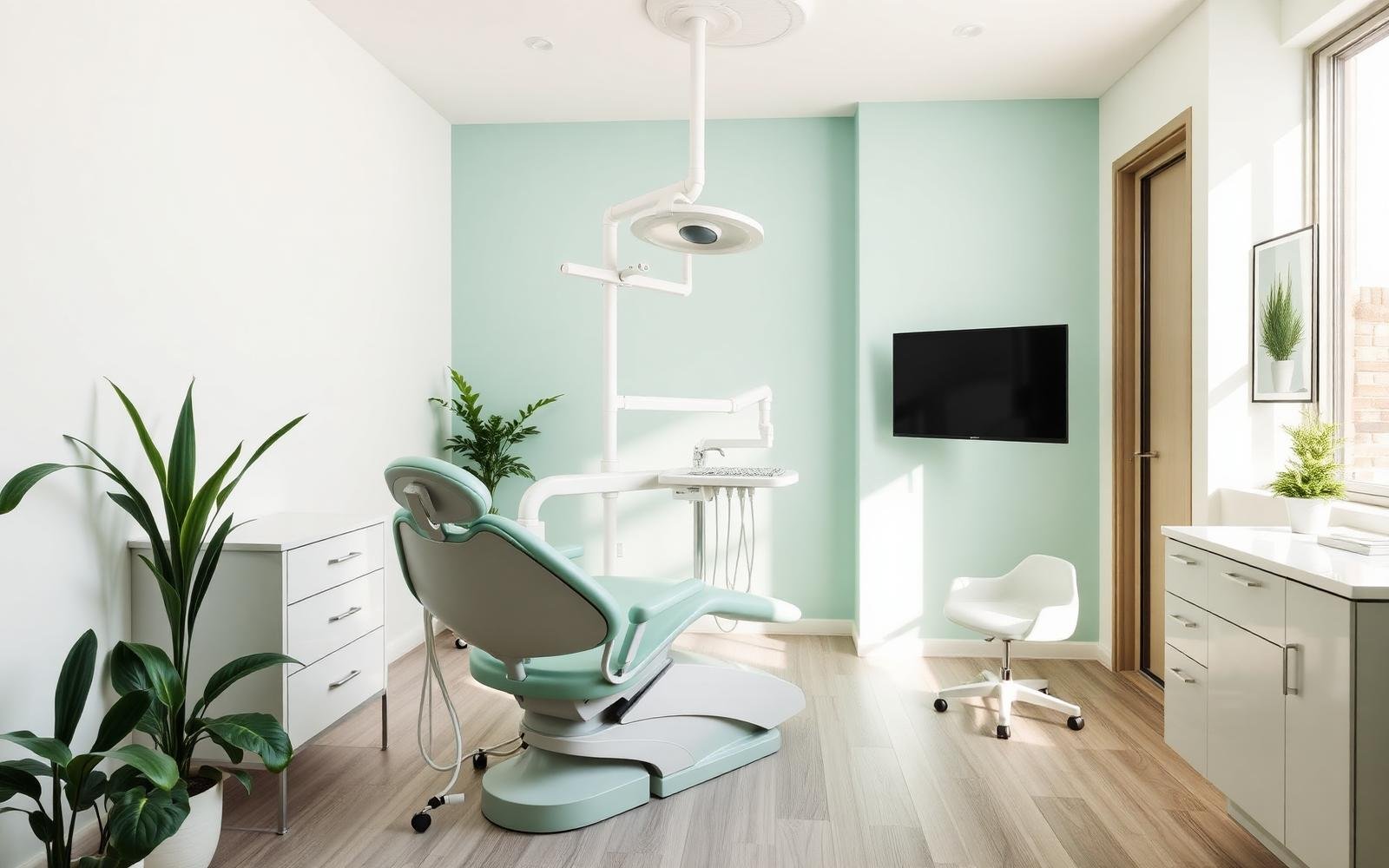 Interior of Dr. Aaliya's modern dental clinic